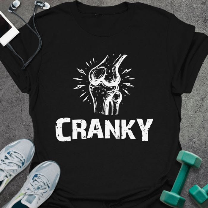 Cranky Knees T-Shirt - Gym Graphic Tee - Gift for Gym Lovers - Unisex