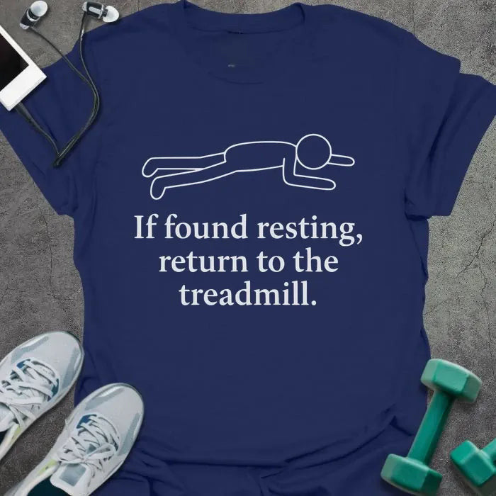 Found Resting T-Shirt - Gym Graphic Tee - Gift for Gym Lovers - Unisex