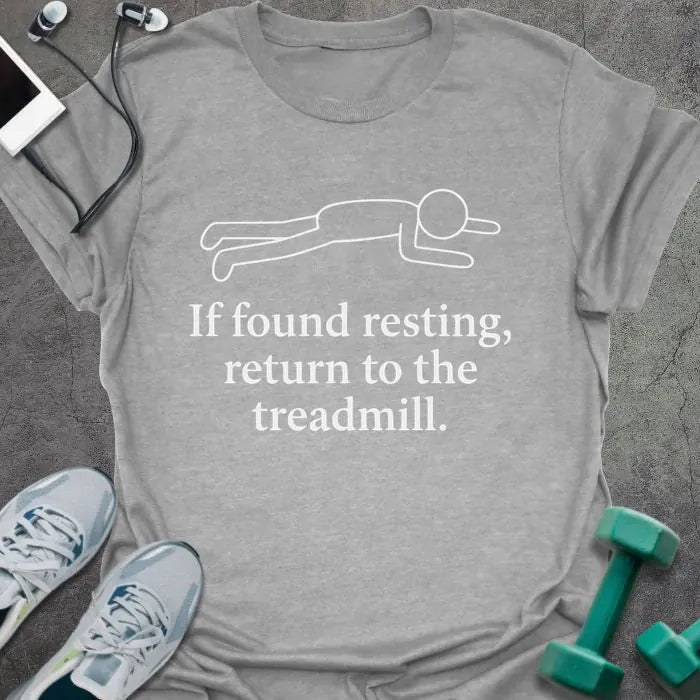 Found Resting T-Shirt - Gym Graphic Tee - Gift for Gym Lovers - Unisex