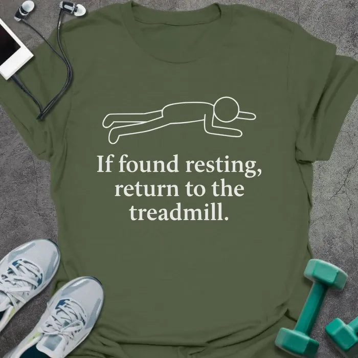 Found Resting T-Shirt - Gym Graphic Tee - Gift for Gym Lovers - Unisex