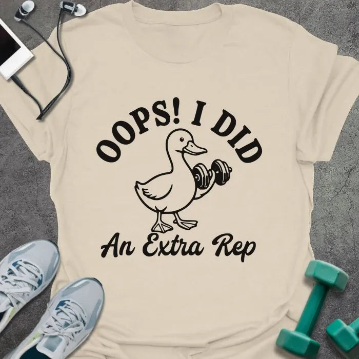 Extra Rep T-Shirt - Gym Graphic Tee - Gift for Gym Lovers - Unisex