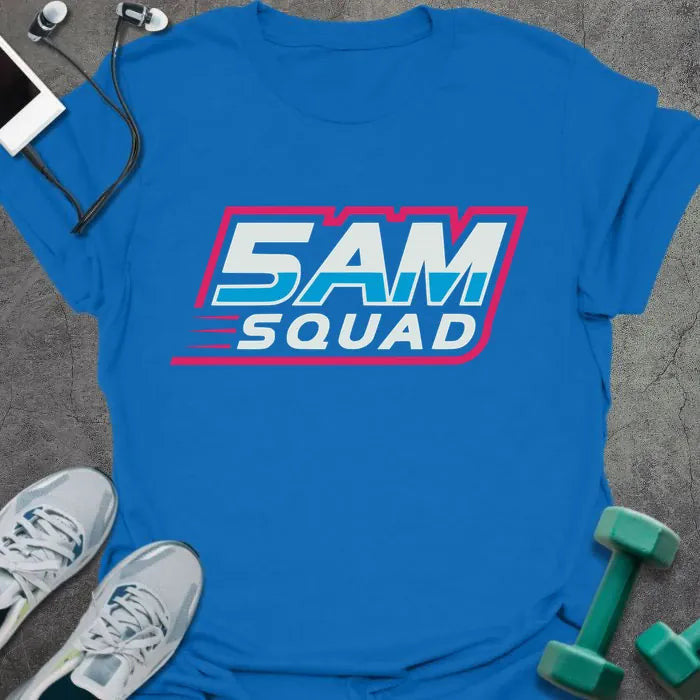 5AM Squad Street T-Shirt - Gym Graphic Tee - Gift for Gym Lovers - Unisex