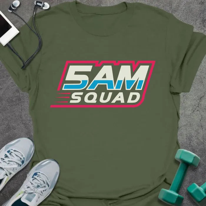 5AM Squad Street T-Shirt - Gym Graphic Tee - Gift for Gym Lovers - Unisex