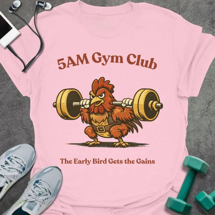 5AM Gym T-Shirt - Graphic Tee - Gift for Gym Lovers - Unisex