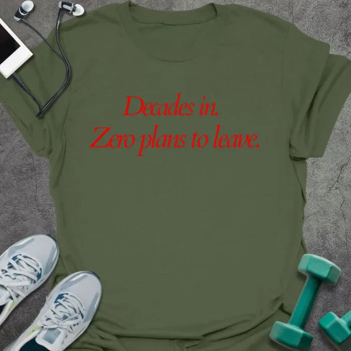Decades In T-Shirt - Gym Graphic Tee - Gift for Gym Lovers - Unisex