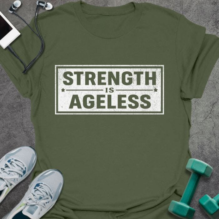 Ageless Badge T-Shirt - Gym Graphic Tee - Gift for Gym Lovers - Unisex