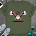 Bull Dog Lift T-Shirt - Gym Graphic Tee - Gift for Gym Lovers - Unisex