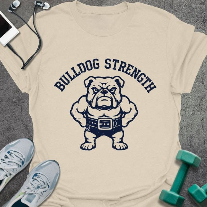 Bulldog Str T-Shirt - Gym Graphic Tee - Gift for Gym Lovers - Unisex