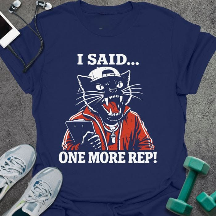 Cat More Reps T-Shirt - Gym Graphic Tee - Gift for Gym Lovers - Unisex