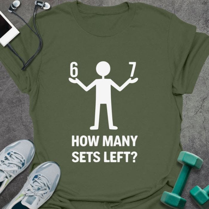 6 7 T-Shirt - Gym Graphic Tee - Gift for Gym Lovers - Unisex