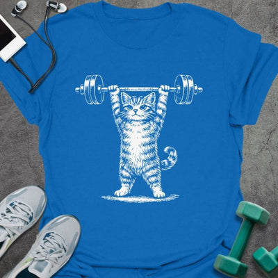 Cat Overhead T-Shirt - Gym Graphic Tee - Gift for Gym Lovers - Unisex