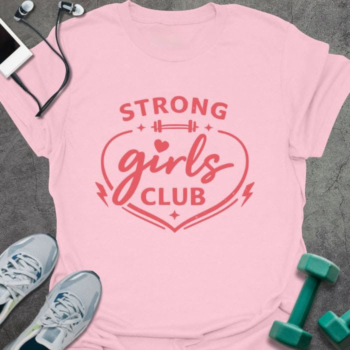 Strong Girl T-Shirt - Gym Graphic Tee - Gift for Gym Lovers
