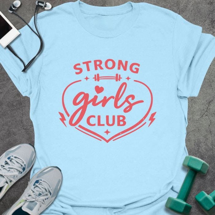 Strong Girl T-Shirt - Gym Graphic Tee - Gift for Gym Lovers