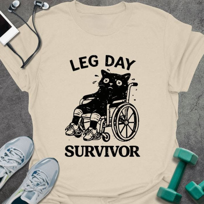 Cat Survive T-Shirt - Gym Graphic Tee - Gift for Gym Lovers - Unisex