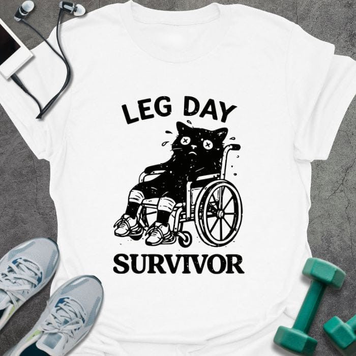 Cat Survive T-Shirt - Gym Graphic Tee - Gift for Gym Lovers - Unisex
