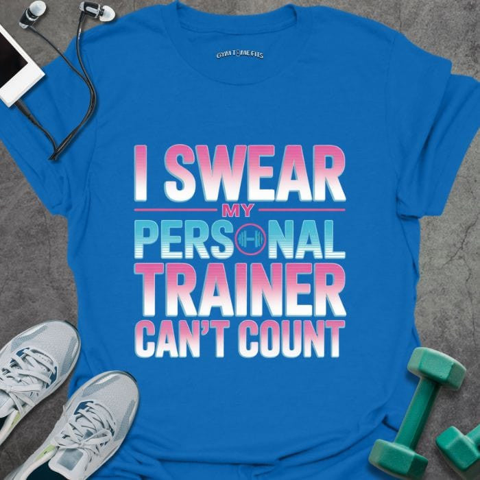 Can't Count Retro T-Shirt - Gym Graphic Tee - Gift for Gym Lovers - Unisex