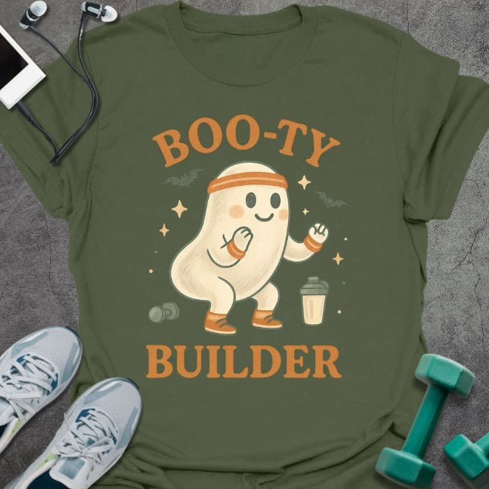 Booty Builder T-Shirt - Gym Graphic Tee - Gift for Gym Lovers - Unisex