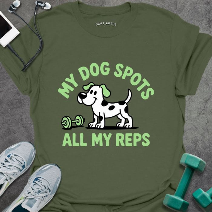 Dog Spots T-Shirt - Gym Graphic Tee - Gift for Gym Lovers - Unisex