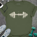 Forest Dumbbell T-Shirt - Gym Graphic Tee - Gift for Gym Lovers - Unisex