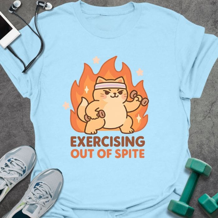 Exercising T-Shirt - Gym Graphic Tee - Gift for Gym Lovers - Unisex