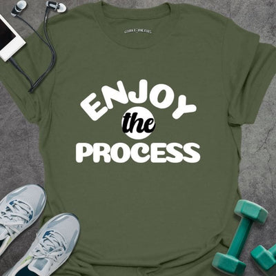 Enjoy The Process T-Shirt - Gym Graphic Tee - Gift for Gym Lovers - Unisex