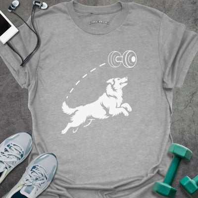 Dumbbell Fetch T-Shirt - Gym Graphic Tee - Gift for Gym Lovers - Unisex