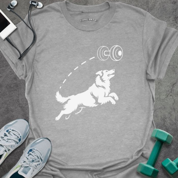 Dumbbell Fetch T-Shirt - Gym Graphic Tee - Gift for Gym Lovers - Unisex