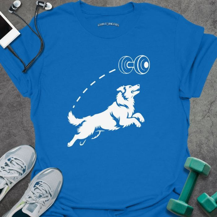 Dumbbell Fetch T-Shirt - Gym Graphic Tee - Gift for Gym Lovers - Unisex