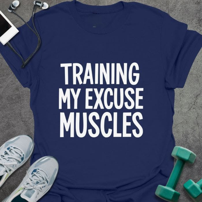 Excuse Muscles T-Shirt - Gym Graphic Tee - Gift for Gym Lovers - Unisex