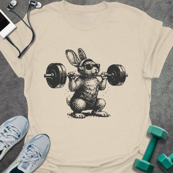 Bunny Squat T-Shirt - Gym Graphic Tee - Gift for Gym Lovers - Unisex