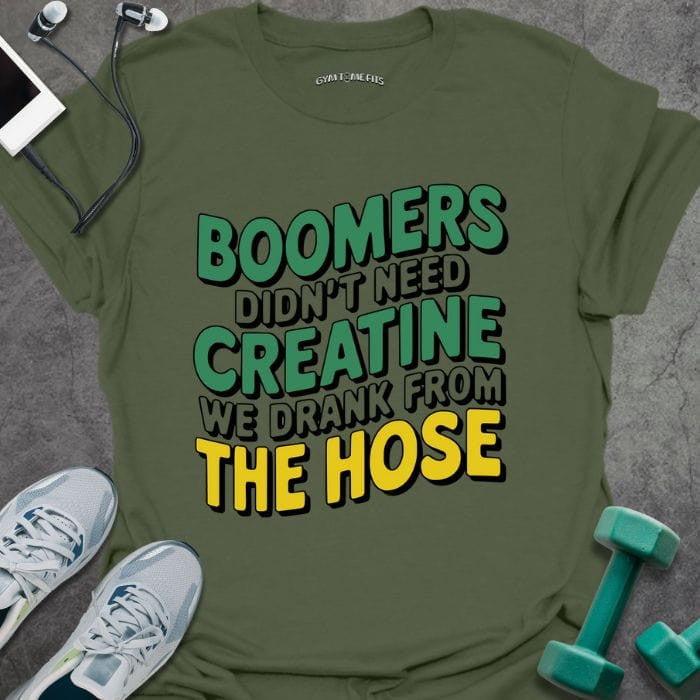 Boomer Creatine T-Shirt - Gym Graphic Tee - Gift for Gym Lovers - Unisex