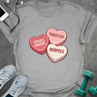 Crossfit Candy T-Shirt - Gym Graphic Tee - Gift for Gym Lovers - Unisex