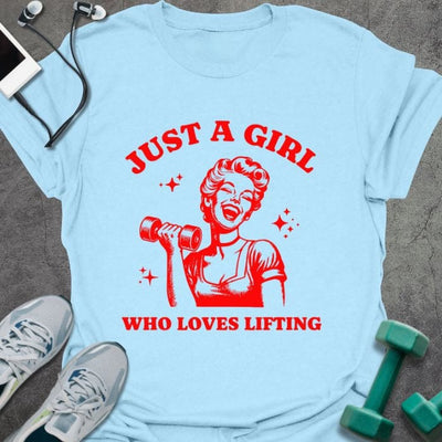 A Girl T-Shirt - Gym Graphic Tee - Gift for Gym Lovers