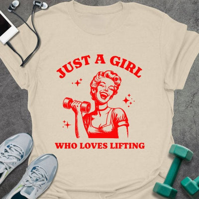 A Girl T-Shirt - Gym Graphic Tee - Gift for Gym Lovers
