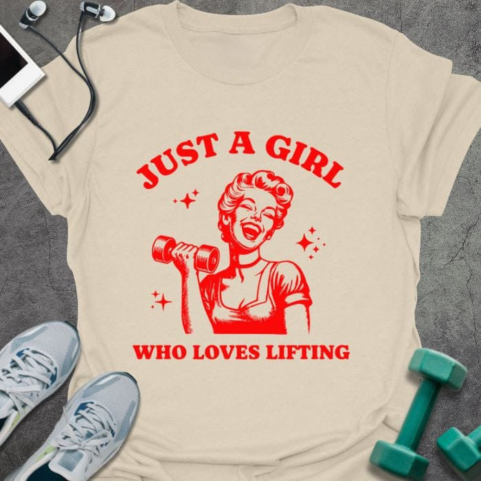 A Girl T-Shirt - Gym Graphic Tee - Gift for Gym Lovers