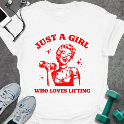 A Girl T-Shirt - Gym Graphic Tee - Gift for Gym Lovers
