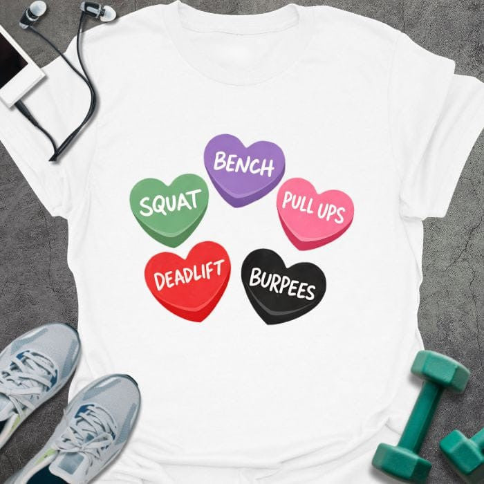 Exercise Candy T-Shirt - Gym Graphic Tee - Gift for Gym Lovers - Unisex