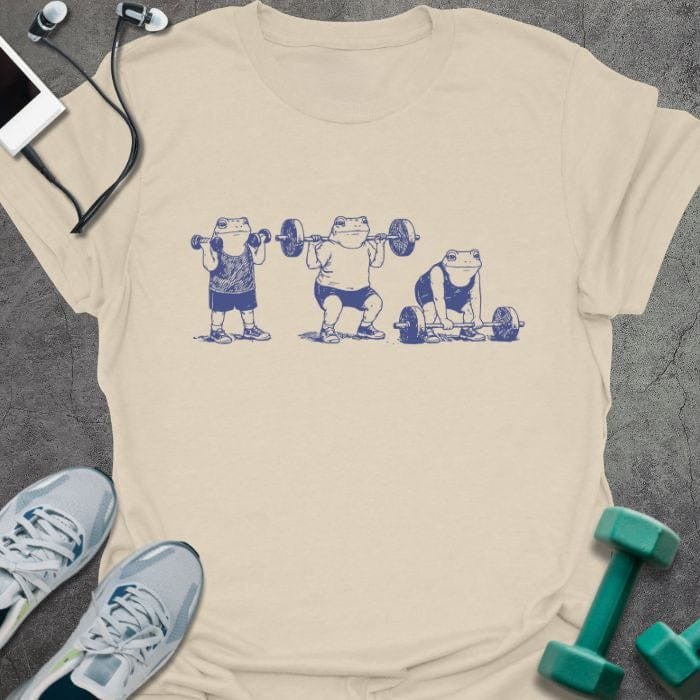 Frog Lift T-Shirt - Gym Graphic Tee - Gift for Gym Lovers - Unisex