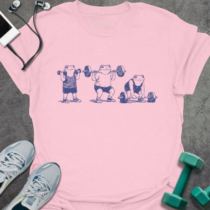 Frog Lift T-Shirt - Gym Graphic Tee - Gift for Gym Lovers - Unisex