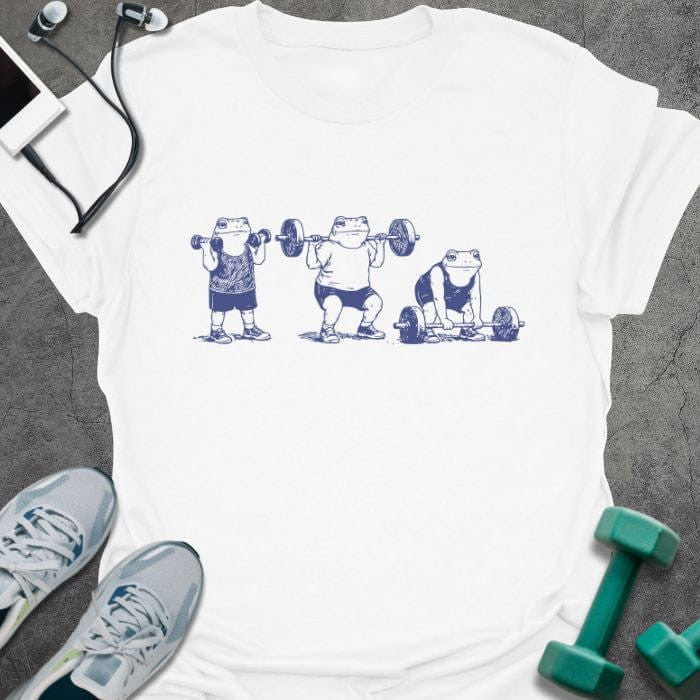 Frog Lift T-Shirt - Gym Graphic Tee - Gift for Gym Lovers - Unisex