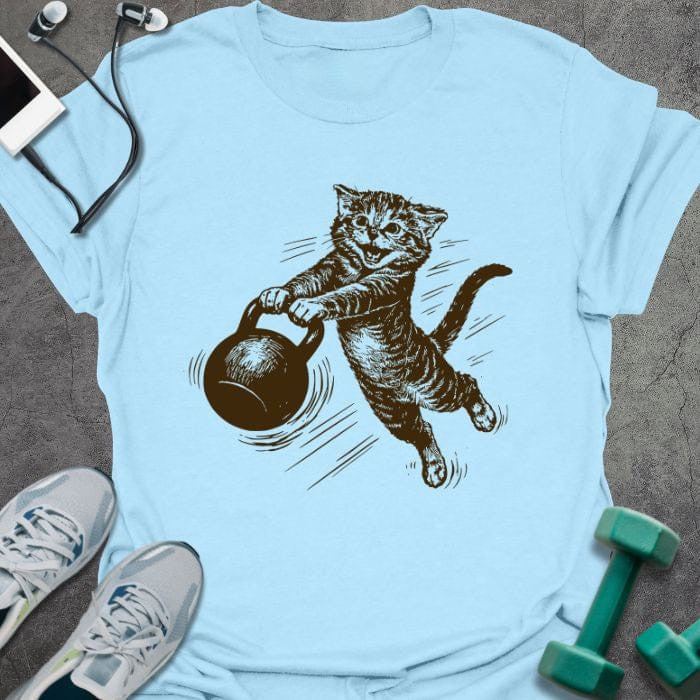 Cat Swing T-Shirt - Gym Graphic Tee - Gift for Gym Lovers - Unisex