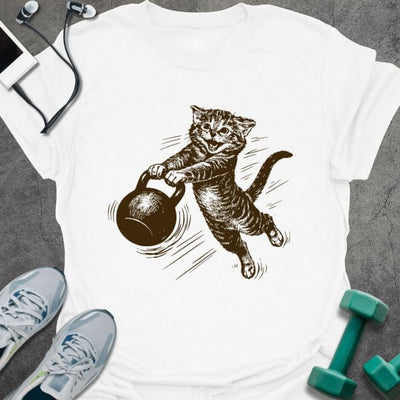 Cat Swing T-Shirt - Gym Graphic Tee - Gift for Gym Lovers - Unisex