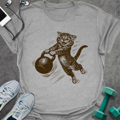 Cat Swing T-Shirt - Gym Graphic Tee - Gift for Gym Lovers - Unisex
