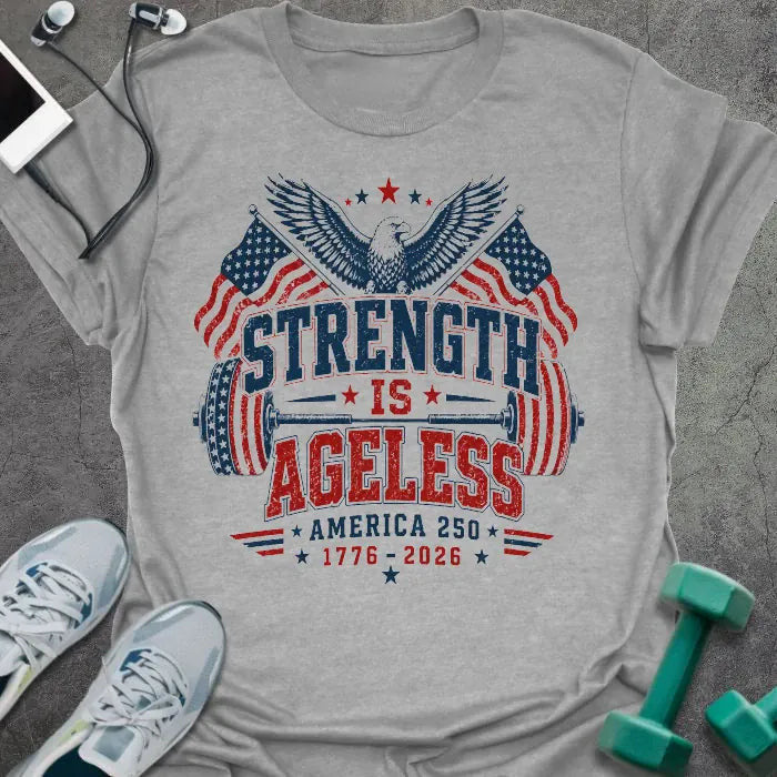 Eagle Ageless T-Shirt - Gym Graphic Tee - Gift for Gym Lovers - Unisex