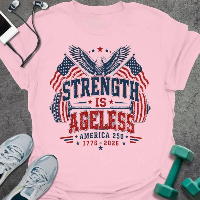Eagle Ageless T-Shirt - Gym Graphic Tee - Gift for Gym Lovers - Unisex