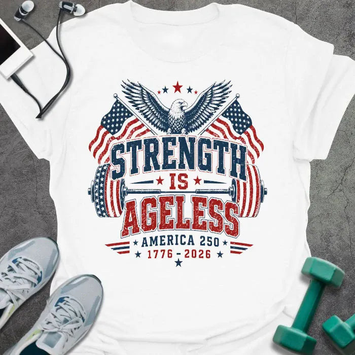 Eagle Ageless T-Shirt - Gym Graphic Tee - Gift for Gym Lovers - Unisex