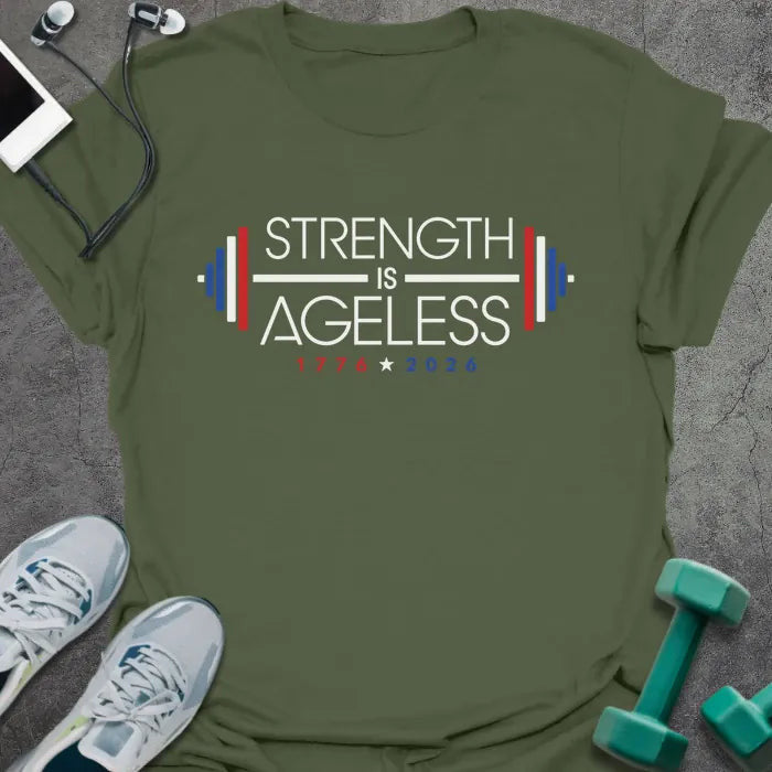 Ageless Centennial T-Shirt - Gym Graphic Tee - Gift for Gym Lovers - Unisex