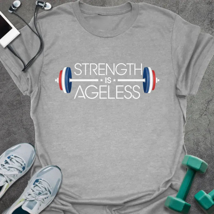 Ageless Plates T-Shirt - Gym Graphic Tee - Gift for Gym Lovers - Unisex
