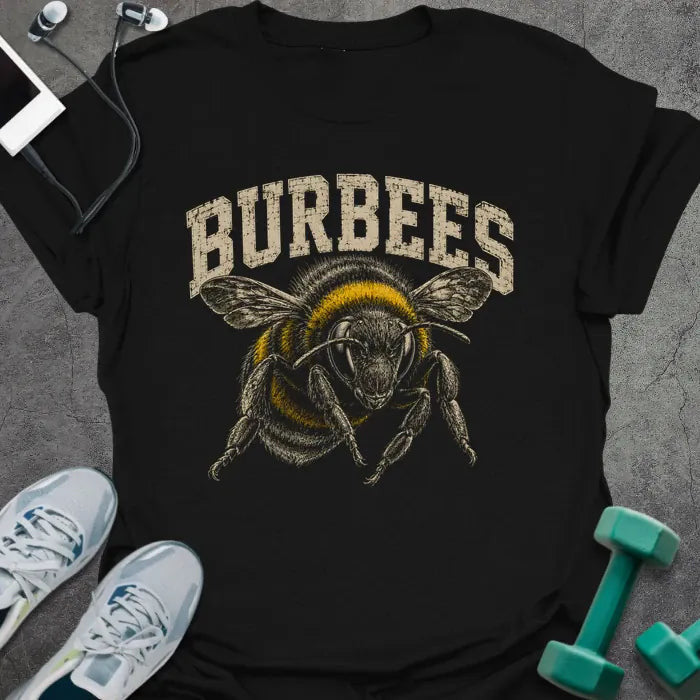 Bee Burpees T-Shirt - Gym Graphic Tee - Gift for Gym Lovers - Unisex