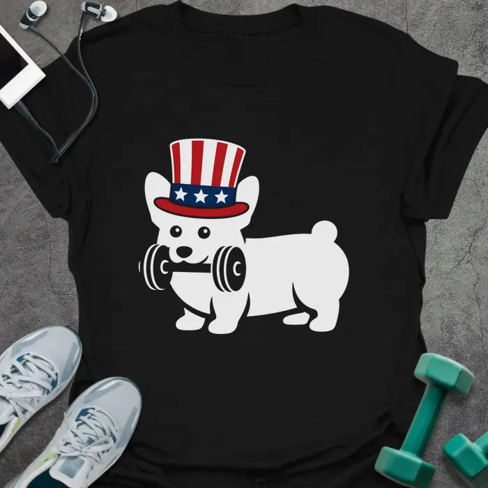 Corgi Carries T-Shirt - Gym Graphic Tee - Gift for Gym Lovers - Unisex